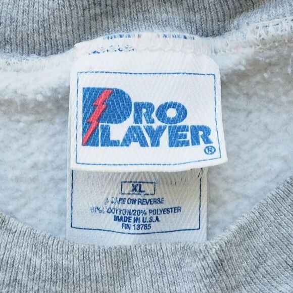 Pro Player Vintage 90s Denver Broncos Made in USA Pullover Sweatshirt Men's XL - Picture 5 of 9